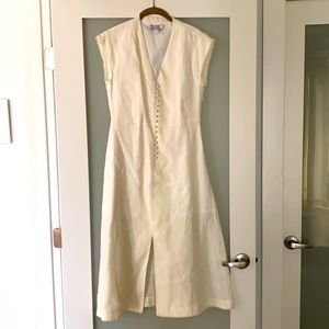 AYR white linen dress